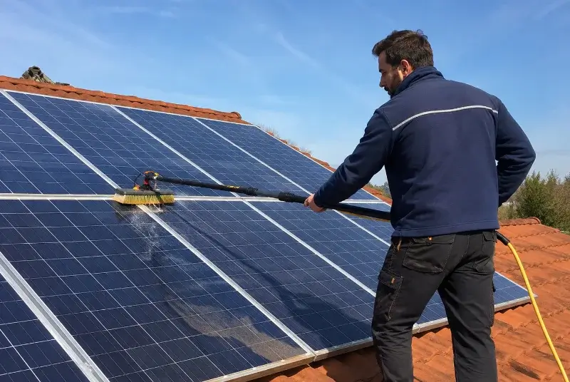 Nettoyage et entretien de panneaux solaires à Savignac-Lédrier